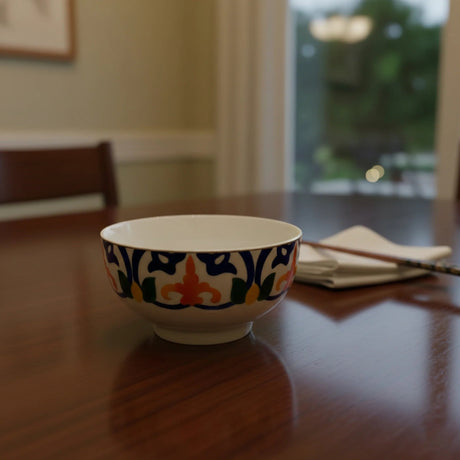 Luhpar Premium 4.5 - Inch Ceramic Small Bowl – White with Elegant Floral Pattern - Al Kabayel Discount CentreLuhpar Premium 4.5 - Inch Ceramic Small Bowl – White with Elegant Floral PatternBowlsLUHPARAl Kabayel Discount Centre