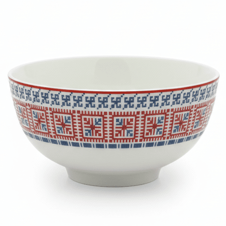 Luhpar Premium 4.5 - Inch Ceramic Small Bowl – White with Red & Blue Decorative Pattern - Al Kabayel Discount CentreLuhpar Premium 4.5 - Inch Ceramic Small Bowl – White with Red & Blue Decorative PatternBowlsLUHPARAl Kabayel Discount Centre