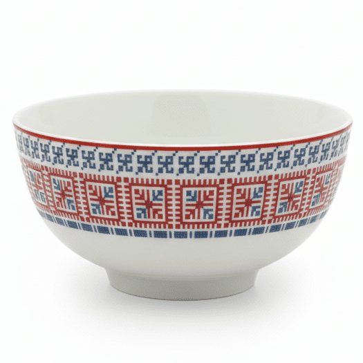 Luhpar Premium 4.5 - Inch Ceramic Small Bowl – White with Red & Blue Decorative Pattern - Al Kabayel Discount CentreLuhpar Premium 4.5 - Inch Ceramic Small Bowl – White with Red & Blue Decorative PatternBowlsLUHPARAl Kabayel Discount Centre