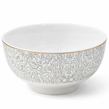 Luhpar Premium 4.5 - Inch Ceramic Small Bowl – White with Soft Grey Accent Design - Al Kabayel Discount CentreLuhpar Premium 4.5 - Inch Ceramic Small Bowl – White with Soft Grey Accent DesignBowlsLUHPARAl Kabayel Discount Centre
