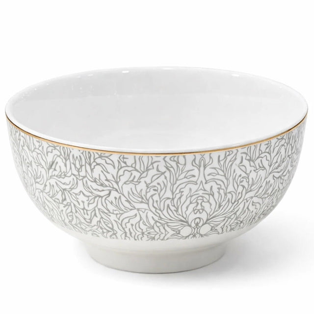 Luhpar Premium 4.5 - Inch Ceramic Small Bowl – White with Soft Grey Accent Design - Al Kabayel Discount CentreLuhpar Premium 4.5 - Inch Ceramic Small Bowl – White with Soft Grey Accent DesignBowlsLUHPARAl Kabayel Discount Centre