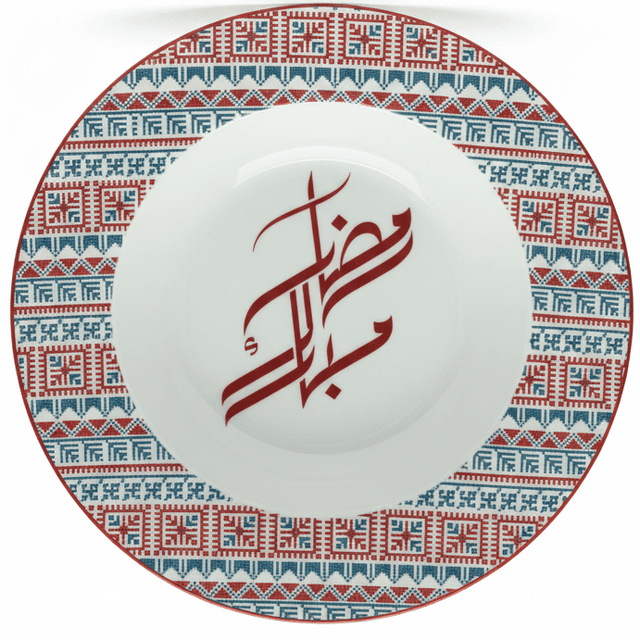 Luhpar Premium 8.5 - Inch Ceramic Deep Plate – White with Red & Blue Traditional Design - Al Kabayel Discount CentreLuhpar Premium 8.5 - Inch Ceramic Deep Plate – White with Red & Blue Traditional DesignPlatesLUHPARAl Kabayel Discount Centre