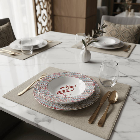 Luhpar Premium 8.5 - Inch Ceramic Deep Plate – White with Red & Blue Traditional Design - Al Kabayel Discount CentreLuhpar Premium 8.5 - Inch Ceramic Deep Plate – White with Red & Blue Traditional DesignPlatesLUHPARAl Kabayel Discount Centre