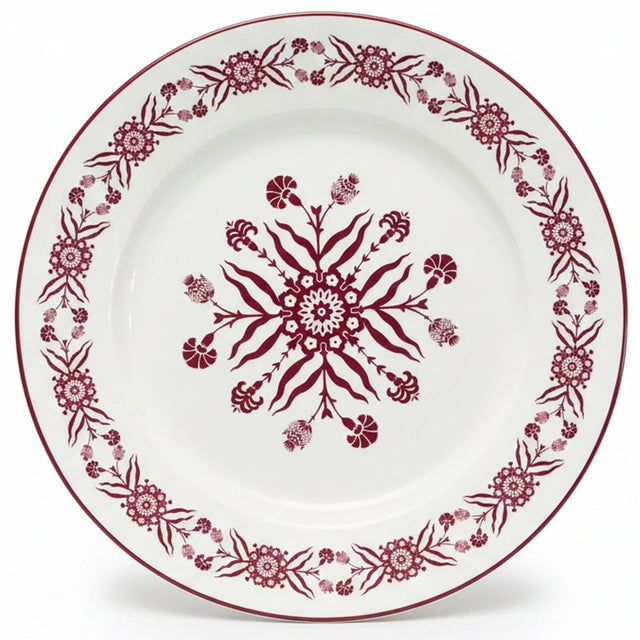 Luhpar Premium White Ceramic Dinner Plate with Bold Red Floral Design – 10.5 Inch Tableware Plate - Al Kabayel Discount CentreLuhpar Premium White Ceramic Dinner Plate with Bold Red Floral Design – 10.5 Inch Tableware PlatePlatesLUHPARAl Kabayel Discount Centre