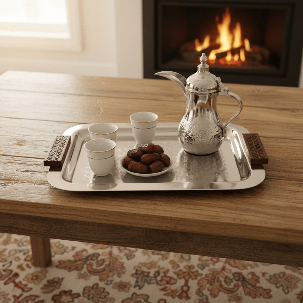 Luhpar Rectangle Stainless Steel Serving Tray with Wooden Handles - 43×33cm - Al Kabayel Discount CentreLuhpar Rectangle Stainless Steel Serving Tray with Wooden Handles - 43×33cmServing TraysLUHPARAl Kabayel Discount Centre