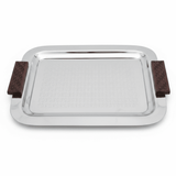 Luhpar Rectangle Stainless Steel Serving Tray with Wooden Handles - 43×33cm - Al Kabayel Discount CentreLuhpar Rectangle Stainless Steel Serving Tray with Wooden Handles - 43×33cmServing TraysLUHPARAl Kabayel Discount Centre