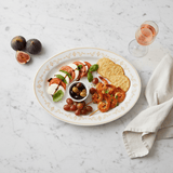 Luhpar Round White & Gold Ceramic Oval Serving Plate – 12 Inch - Al Kabayel Discount CentreLuhpar Round White & Gold Ceramic Oval Serving Plate – 12 InchPlatesLUHPARAl Kabayel Discount Centre