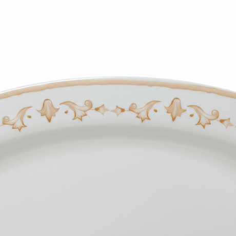 Luhpar Round White & Gold Ceramic Oval Serving Plate – 12 Inch - Al Kabayel Discount CentreLuhpar Round White & Gold Ceramic Oval Serving Plate – 12 InchPlatesLUHPARAl Kabayel Discount Centre