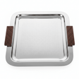 Luhpar Silver Square Stainless Steel Serving Tray with Wooden Handles - 37×37cm - Al Kabayel Discount CentreLuhpar Silver Square Stainless Steel Serving Tray with Wooden Handles - 37×37cmServing TraysLUHPARAl Kabayel Discount Centre
