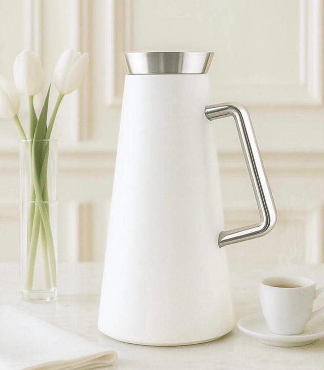 Luhpar Vaccum Flask 1 Liter, White/Silver - Al Kabayel Discount CentreLuhpar Vaccum Flask 1 Liter, White/SilverThermosLUHPARAl Kabayel Discount Centre