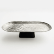 Luhpar Wave Textured Aluminium Oval Pedestal Dish with Black Wooden Base - 50×18×13cm - 74894-B - Al Kabayel Discount CentreLuhpar Wave Textured Aluminium Oval Pedestal Dish with Black Wooden Base - 50×18×13cm - 74894-BServing TraysLUHPARAl Kabayel Discount Centre