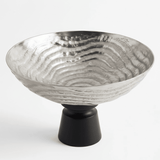 Luhpar Wave Textured Aluminium Round Bowl with Black Wooden Base - 18×20 cm - 74901-A - Al Kabayel Discount CentreLuhpar Wave Textured Aluminium Round Bowl with Black Wooden Base - 18×20 cm - 74901-ABowlsLUHPARAl Kabayel Discount Centre