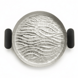 Luhpar Wave Textured Aluminium Round Tray with Black Wooden Handles - 30cm - 74895-B - Al Kabayel Discount CentreLuhpar Wave Textured Aluminium Round Tray with Black Wooden Handles - 30cm - 74895-BServing TraysLUHPARAl Kabayel Discount Centre