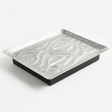 Luhpar Wave Textured Aluminum Rectangular Serving Platter with Wooden Base - 36×26×6 cm - 74896-B - Al Kabayel Discount CentreLuhpar Wave Textured Aluminum Rectangular Serving Platter with Wooden Base - 36×26×6 cm - 74896-BServing TraysLUHPARAl Kabayel Discount Centre