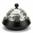 Luhpar Wave Textured Aluminum Round Storage Box with Black Wooden Base - Dome Lid - 20×20 cm - Al Kabayel Discount CentreLuhpar Wave Textured Aluminum Round Storage Box with Black Wooden Base - Dome Lid - 20×20 cmBowlsLUHPARAl Kabayel Discount Centre
