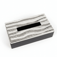 Luhpar Wave Textured Aluminum Tissue Box with Wooden Base - 23×13×7 cm - Al Kabayel Discount CentreLuhpar Wave Textured Aluminum Tissue Box with Wooden Base - 23×13×7 cmNapkin Holders & Tissue BoxLUHPARAl Kabayel Discount Centre