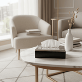 Luhpar Wave Textured Aluminum Tissue Box with Wooden Base - 23×13×7 cm - Al Kabayel Discount CentreLuhpar Wave Textured Aluminum Tissue Box with Wooden Base - 23×13×7 cmNapkin Holders & Tissue BoxLUHPARAl Kabayel Discount Centre