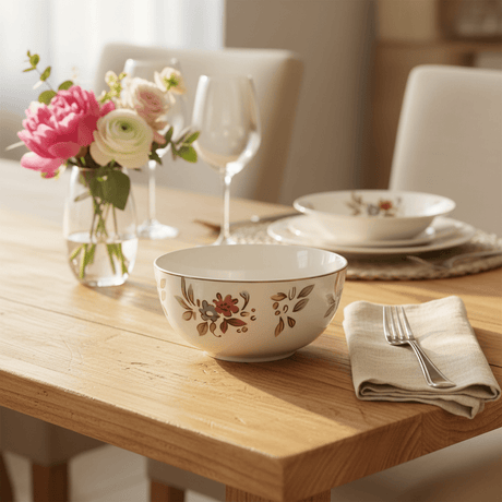 Luhpar White Ceramic Bowl 5.5 Inch with Floral Printed Design - Al Kabayel Discount CentreLuhpar White Ceramic Bowl 5.5 Inch with Floral Printed DesignBowlsLUHPARAl Kabayel Discount Centre