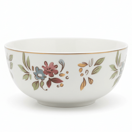 Luhpar White Ceramic Bowl 5.5 Inch with Floral Printed Design - Al Kabayel Discount CentreLuhpar White Ceramic Bowl 5.5 Inch with Floral Printed DesignBowlsLUHPARAl Kabayel Discount Centre