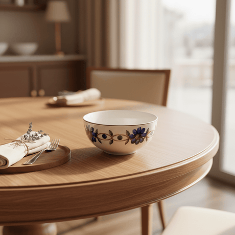 Luhpar White Ceramic Bowl with Delicate Blue Floral Design – 5.5 Inch Soup & Cereal Bowl - Al Kabayel Discount CentreLuhpar White Ceramic Bowl with Delicate Blue Floral Design – 5.5 Inch Soup & Cereal BowlBowlsLUHPARAl Kabayel Discount Centre