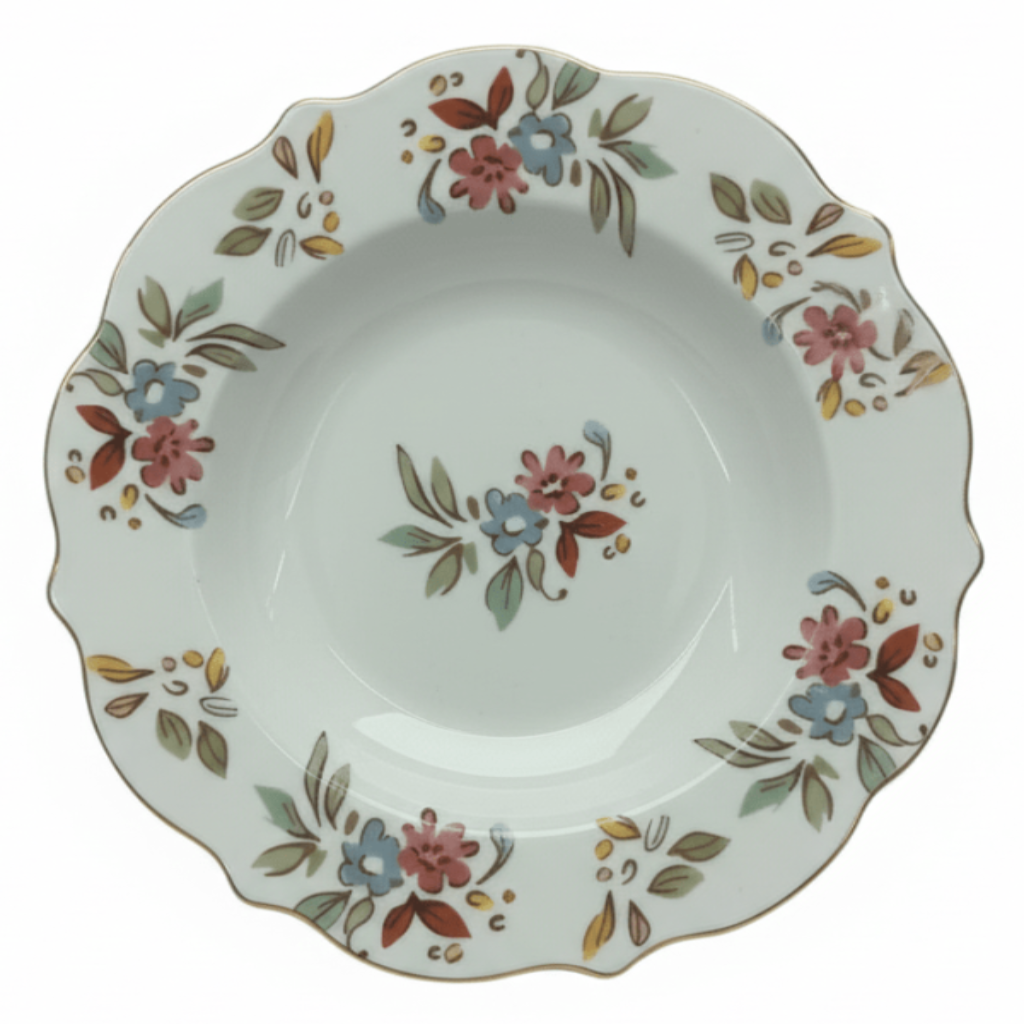 Luhpar White Ceramic Deep Plate 9 Inch with Floral Printed Design - Al Kabayel Discount CentreLuhpar White Ceramic Deep Plate 9 Inch with Floral Printed DesignPlatesLUHPARAl Kabayel Discount Centre