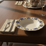 Luhpar White Ceramic Deep Serving Plate with Blue Floral Artwork – 9 Inch Pasta & Curry Plate - Al Kabayel Discount CentreLuhpar White Ceramic Deep Serving Plate with Blue Floral Artwork – 9 Inch Pasta & Curry PlatePlatesLUHPARAl Kabayel Discount Centre