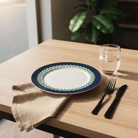 Luhpar White Ceramic Dinner Plate 10.5 Inch with Peacock Design - Al Kabayel Discount CentreLuhpar White Ceramic Dinner Plate 10.5 Inch with Peacock DesignPlatesLUHPARAl Kabayel Discount Centre