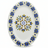 Luhpar White Ceramic Oval Plate with Traditional Blue Floral Print – 12 Inch Serving Plate - Al Kabayel Discount CentreLuhpar White Ceramic Oval Plate with Traditional Blue Floral Print – 12 Inch Serving PlatePlatesLUHPARAl Kabayel Discount Centre