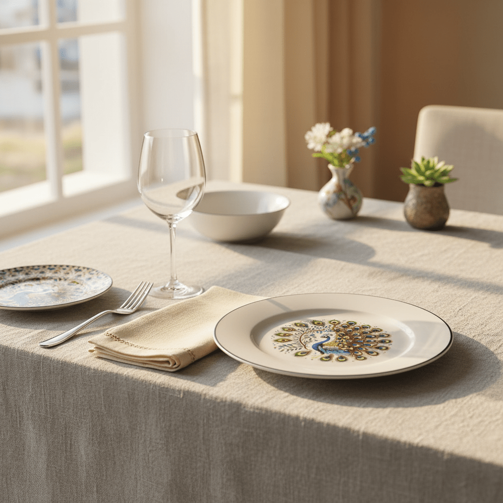 Luhpar White Ceramic Plate 7.5 Inch with Peacock Pattern - Al Kabayel Discount CentreLuhpar White Ceramic Plate 7.5 Inch with Peacock PatternPlatesLUHPARAl Kabayel Discount Centre