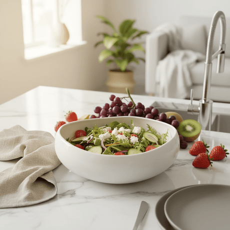 Luhpar White Ceramic Serving Bowl - 20cm - Al Kabayel Discount CentreLuhpar White Ceramic Serving Bowl - 20cmBowlsLUHPARAl Kabayel Discount Centre
