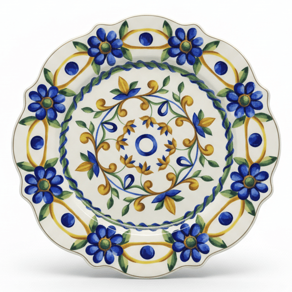 Luhpar White Ceramic Side Plate with Classic Blue Floral Design – 8 Inch Dessert & Snack Plate - Al Kabayel Discount CentreLuhpar White Ceramic Side Plate with Classic Blue Floral Design – 8 Inch Dessert & Snack PlatePlatesLUHPARAl Kabayel Discount Centre