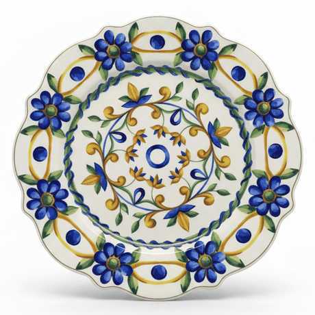 Luhpar White Ceramic Side Plate with Classic Blue Floral Design – 8 Inch Dessert & Snack Plate - Al Kabayel Discount CentreLuhpar White Ceramic Side Plate with Classic Blue Floral Design – 8 Inch Dessert & Snack PlatePlatesLUHPARAl Kabayel Discount Centre