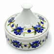 Luhpar White Designer Ceramic Sugar Pot with Elegant Floral Lid for Decorative and Functional Serving – 15×15 cm - Al Kabayel Discount CentreLuhpar White Designer Ceramic Sugar Pot with Elegant Floral Lid for Decorative and Functional Serving – 15×15 cmJars & Food SaversLUHPARAl Kabayel Discount Centre