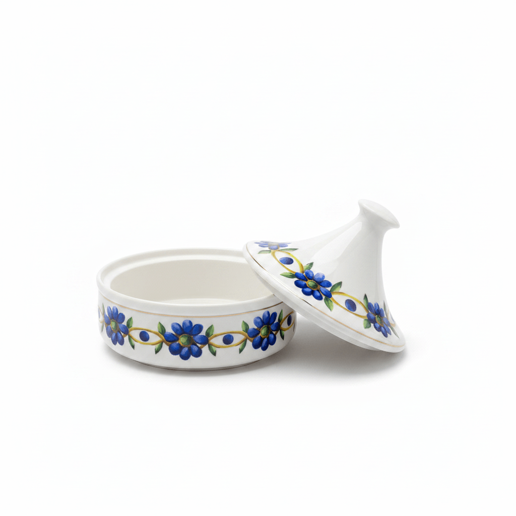 Luhpar White Designer Ceramic Sugar Pot with Elegant Floral Lid for Decorative and Functional Serving – 15×15 cm - Al Kabayel Discount CentreLuhpar White Designer Ceramic Sugar Pot with Elegant Floral Lid for Decorative and Functional Serving – 15×15 cmJars & Food SaversLUHPARAl Kabayel Discount Centre