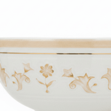 Luhpar White & Gold Embossed Floral Round Ceramic Bowl - 5.5 Inch - Al Kabayel Discount CentreLuhpar White & Gold Embossed Floral Round Ceramic Bowl - 5.5 InchBowlsLUHPARAl Kabayel Discount Centre
