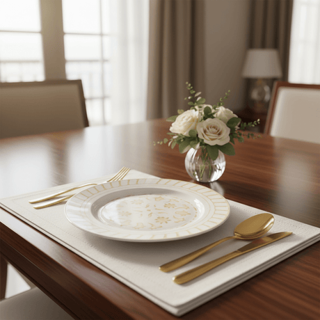 Luhpar White & Gold Floral Round Ceramic Side Plate - 7.5 Inch - Al Kabayel Discount CentreLuhpar White & Gold Floral Round Ceramic Side Plate - 7.5 InchPlatesLUHPARAl Kabayel Discount Centre