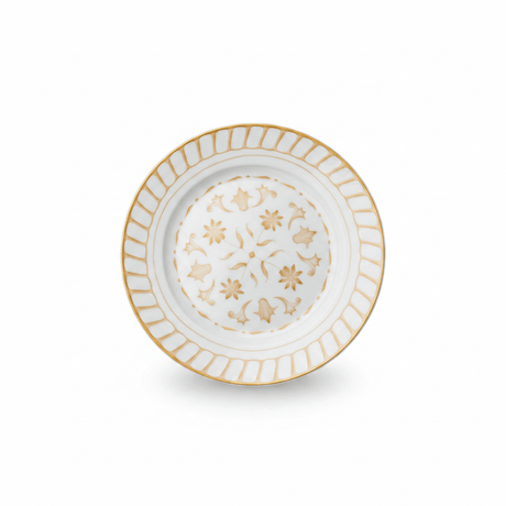 Luhpar White & Gold Floral Round Ceramic Side Plate - 7.5 Inch - Al Kabayel Discount CentreLuhpar White & Gold Floral Round Ceramic Side Plate - 7.5 InchPlatesLUHPARAl Kabayel Discount Centre