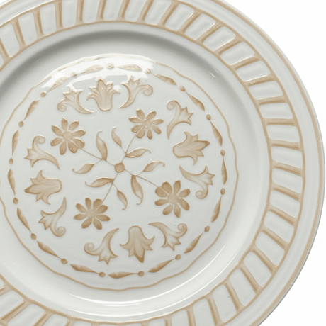 Luhpar White & Gold Round Ceramic Serving Plate - 12 Inch - Al Kabayel Discount CentreLuhpar White & Gold Round Ceramic Serving Plate - 12 InchPlatesLUHPARAl Kabayel Discount Centre