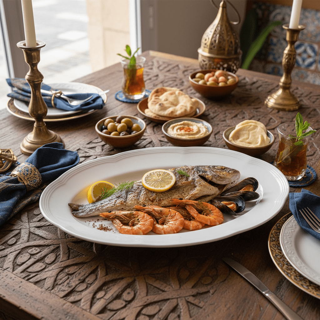 Luhpar White Oval Ceramic Fish Serving Plate, 13 Inch – Elegant Oval Platter for Fish, Seafood & Large Food Presentation - Al Kabayel Discount CentreLuhpar White Oval Ceramic Fish Serving Plate, 13 Inch – Elegant Oval Platter for Fish, Seafood & Large Food PresentationServing TraysLUHPARAl Kabayel Discount Centre