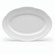 White Oval Ceramic Serving Plate – Plain