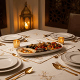 Luhpar White Oval Ceramic Serving Platter for Dining and Buffet Use 14 inch - Al Kabayel Discount CentreLuhpar White Oval Ceramic Serving Platter for Dining and Buffet Use 14 inchServing TraysLUHPARAl Kabayel Discount Centre