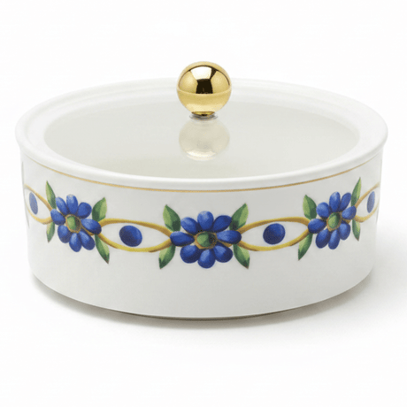 Luhpar White Premium Floral Ceramic Dates Bowl with Transparent Lid for Home, Ramadan and Guest Serving – 15×15 cm - Al Kabayel Discount CentreLuhpar White Premium Floral Ceramic Dates Bowl with Transparent Lid for Home, Ramadan and Guest Serving – 15×15 cmJars & Food SaversLUHPARAl Kabayel Discount Centre