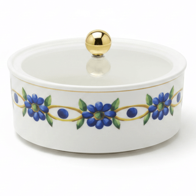 Luhpar White Premium Floral Ceramic Dates Bowl with Transparent Lid for Home, Ramadan and Guest Serving – 15×15 cm - Al Kabayel Discount CentreLuhpar White Premium Floral Ceramic Dates Bowl with Transparent Lid for Home, Ramadan and Guest Serving – 15×15 cmJars & Food SaversLUHPARAl Kabayel Discount Centre