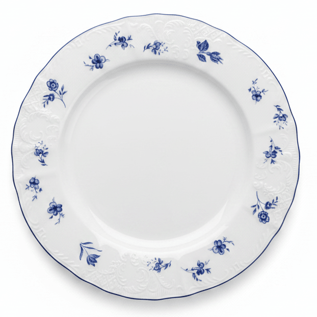 Luhpar White Round Ceramic Dinner Plate with Blue Floral Design for Everyday Dining 10.5 inch - Al Kabayel Discount CentreLuhpar White Round Ceramic Dinner Plate with Blue Floral Design for Everyday Dining 10.5 inchPlatesLUHPARAl Kabayel Discount Centre