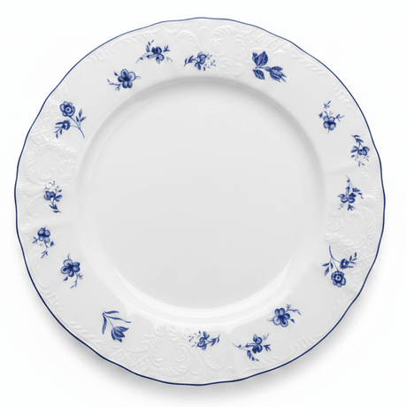 Luhpar White Round Ceramic Dinner Plate with Blue Floral Design for Everyday Dining 10.5 inch - Al Kabayel Discount CentreLuhpar White Round Ceramic Dinner Plate with Blue Floral Design for Everyday Dining 10.5 inchPlatesLUHPARAl Kabayel Discount Centre