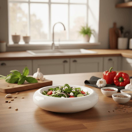 Luhpar White Round Ceramic Nesting Bowl for Kitchen Prep and Serving 6.25 inch - Al Kabayel Discount CentreLuhpar White Round Ceramic Nesting Bowl for Kitchen Prep and Serving 6.25 inchBowlsLUHPARAl Kabayel Discount Centre