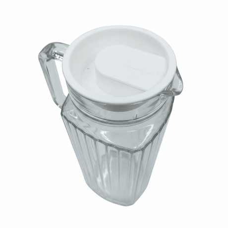 Luminarc Glass Jug 1L – Clear Ribbed Design with Lid - Al Kabayel Discount CentreLuminarc Glass Jug 1L – Clear Ribbed Design with LidJugsLUMINARCAl Kabayel Discount Centre