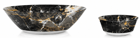 Luminarc Ruggi 46-Piece Tempered Glass Dinner Set – Black Marble Design - Al Kabayel Discount CentreLuminarc Ruggi 46-Piece Tempered Glass Dinner Set – Black Marble DesignDinnerware SetsLUMINARCAl Kabayel Discount Centre