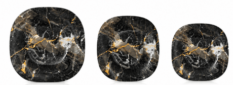 Luminarc Ruggi 46-Piece Tempered Glass Dinner Set – Black Marble Design - Al Kabayel Discount CentreLuminarc Ruggi 46-Piece Tempered Glass Dinner Set – Black Marble DesignDinnerware SetsLUMINARCAl Kabayel Discount Centre