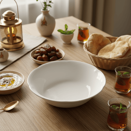 Luphar White Round Ceramic Soup & Noodle Bowl, 7.5 Inch – Deep Bowl for Soup, Pasta, Ramen & Salads - Al Kabayel Discount CentreLuphar White Round Ceramic Soup & Noodle Bowl, 7.5 Inch – Deep Bowl for Soup, Pasta, Ramen & SaladsBowlsLUHPARAl Kabayel Discount Centre